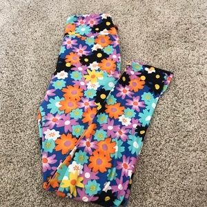 Colorful, floral Lularoe leggings